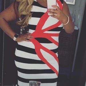 Dress with intarsia by Marc Cain